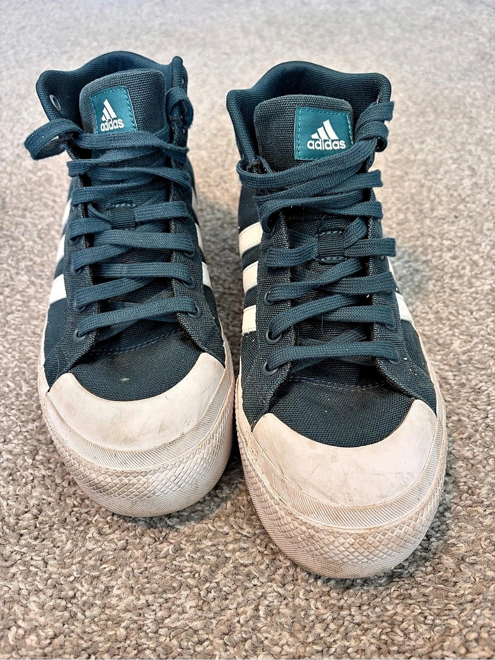 adidas Nizza Hi High-Top Sneakers Blue & White US 9